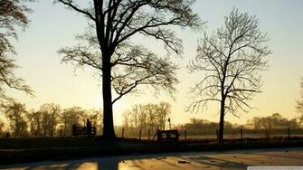 Frozen Pond Near The Kromme Rijn River Wallpaper A
