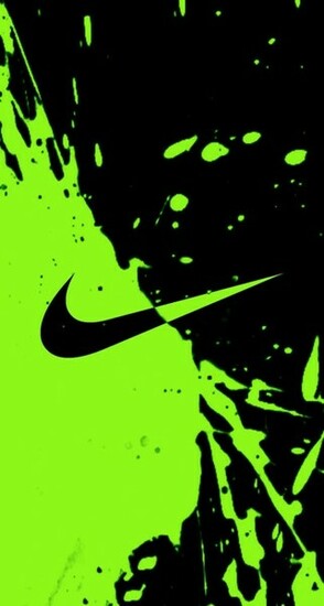 Free download Nike Symbol Wallpaper Bright green nike logo [640x1136 ...