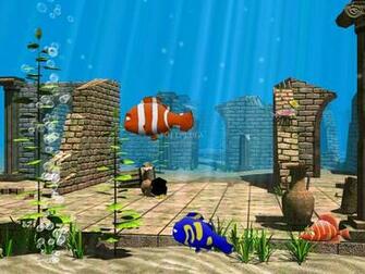 3d Funny Fish Screensaver Displaying