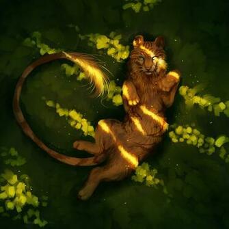 Wallpaper Lion Predator Art Lies HD Background