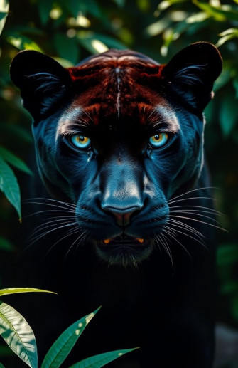 Black Panther Blue Eyes Wallpaper