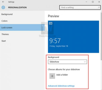 Photos That You Want To Run As Slideshow On Windows Lock Screen