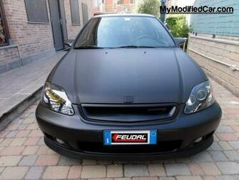 Honda Civic Tuning Matte Carbon Color Mymodifiedcar