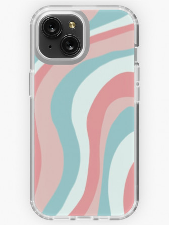 Aesthetic Wallpaper With Color Lines iPhone Case By