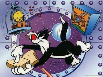 Sylvester And Tweety HD Wallpaper Faster Black