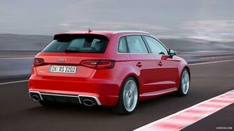 Audi Rs3 Sportback Catalunya Red Rear HD Wallpaper