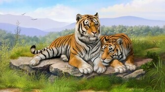 Tigers Art Wallpaper HD