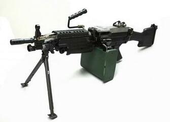 M249 Saw Machine Weapon Gun Military F Wallpaper