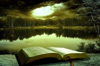 Holy Bible Wallpaper Reflection Lake