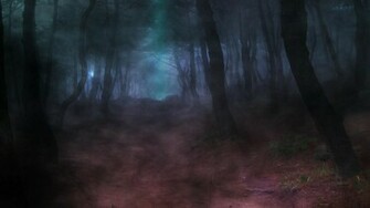 Animated Dark Forest Background