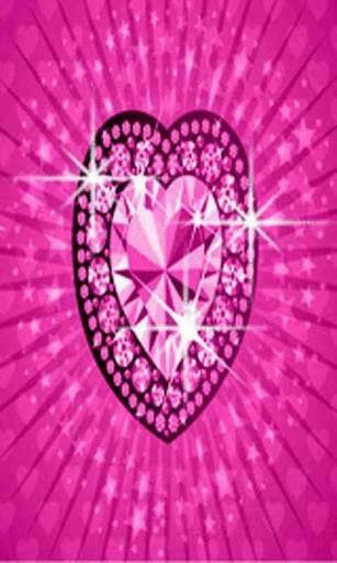 Checkout This Cute And Lovely Bling Heart Live Wallpaper If You