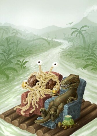 Flying Spaghetti Monster Wallpaper Cover