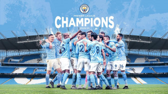 Manchester City Premier League Champions Wallpaper