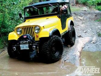 HD Wallpaper Yellow Jeep In Jungle