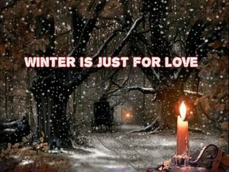Winter Love Quotes Background Wallpaper