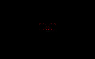 Wallpaper Skull Dark Red Black Darkness 4k