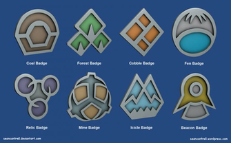 Pokemon Badges Sinnoh League By Seancantrell