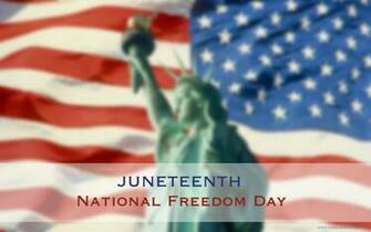 Juneteenth National Dom Day Computer Desktop Wallpaper