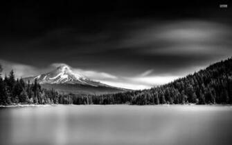 Dark Mount Hood Oregon Usa Wallpaper