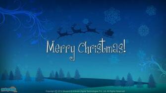 Merry Christmas Santa S Sleigh Desktop Wallpaper For Kids Mocomi