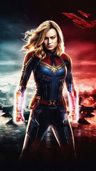 Captain Marvel iPhone Wallpaper