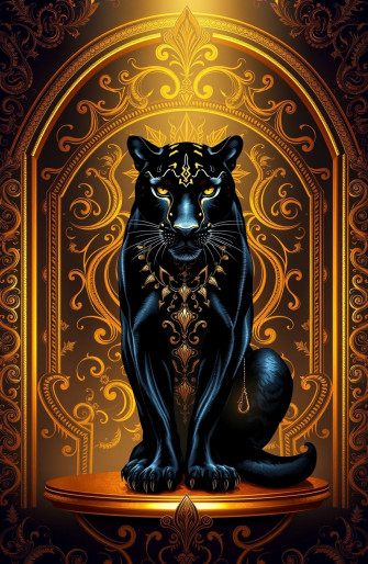Black Panther Gold Wallpaper