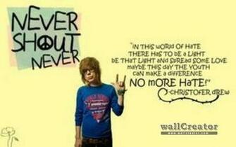 Nevershoutnever Peace Shout Wallpaper