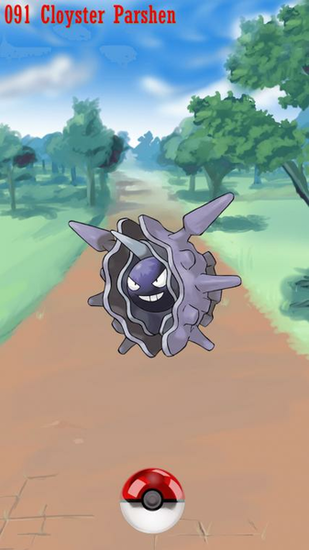 Street Pokeball Cloyster Parshen Wallpaper