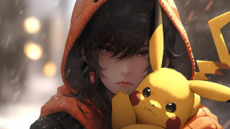 Anime Girl Pikachu Desktop Wallpaper Cool Pokemon