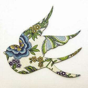 Vintage Birds Wallpaper Set Of
