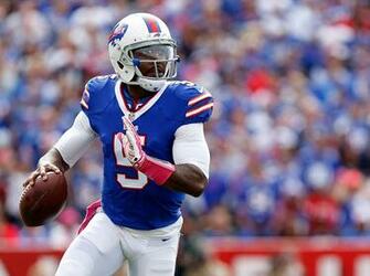 Buffalo Bills Quarterback Tyrod Taylor During The Game Against
