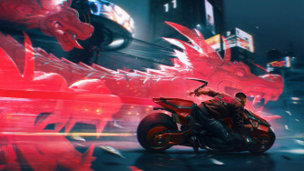 Cyberpunk Red Dragon Wallpaper