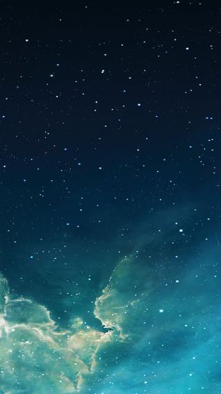 Wallpaper Galaxy Blue Starry Star Sky iPhone Plus