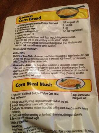 Aunt Jemima Yellow Cornbread With Image