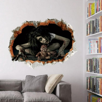 1pc Halloween Horror 3d Stereo Wall Stickers Creative Funny