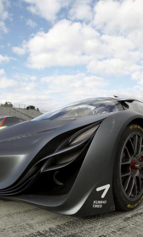 Mazda Furai Supercar Gray Wallpaper iPhone
