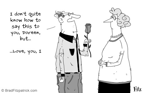 Funny Cartoons About Love Background