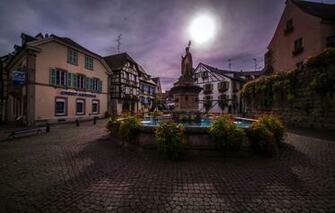 Wallpaper Flowers France Home Area Fountain Sculpture Alsace