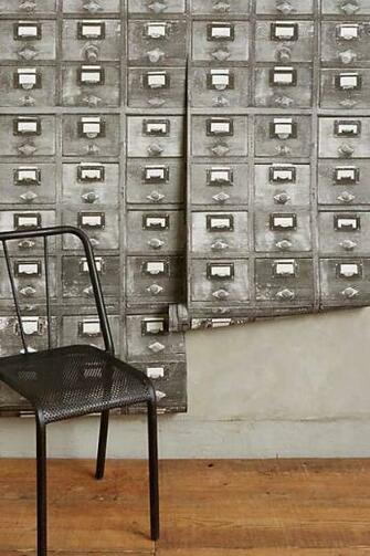 Card Catalog Wallpaper Anthropologie Home Apt Ideas Cards