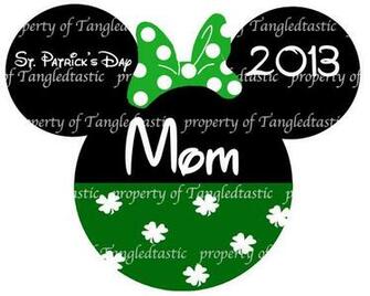 Disney S Minnie Mouse St Patrick Day Clipart Auto Design