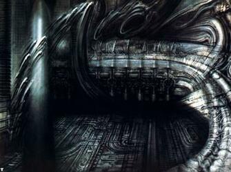 Biomechanical Landscape Science Fiction H R Giger Wallpaper