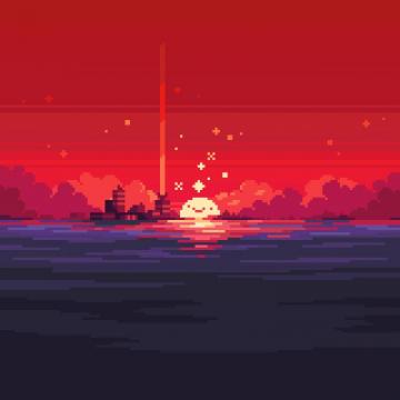 Trix On Pixel Art Landscape Cool