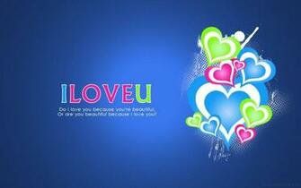 Windows Wallpaper HD I Love You Cute