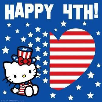 Hello Kitty Fourth Of July Memorial Day 4th Veterans