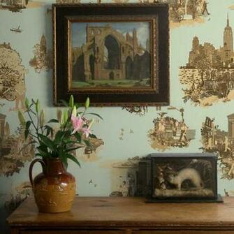 Timorous Beasties New York Toile Wallpaper Occa Home Uk