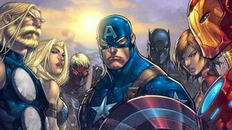 Comics Thor Captain America Marvel Ultimates Avengers Wallpaper
