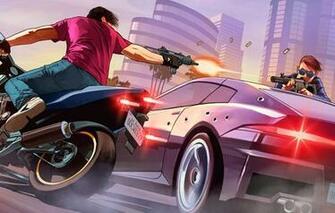 Wallpaper Gta Online Fanart Los Santos Grand Theft Auto V Rockstar