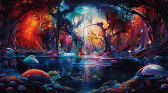 Abstract Forest 4k Wallpaper R Aiart