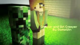 Avaliar Wallpaper Minecraft Creeper And Girl