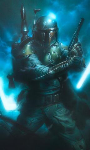 Non Woven Photomural Star Wars Classic Bounty Hunter Dx3